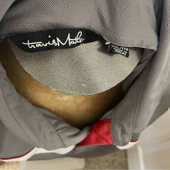 Travis Mathew Mens XXL Gray/White Short Sleeve Polo - Picture 5 of 5